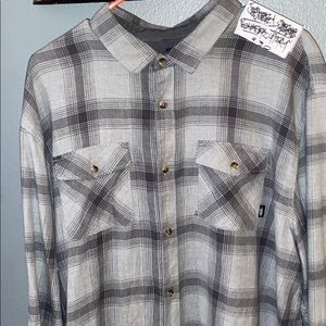Vans Flannel Grey/White size XXL used +Cheap!!